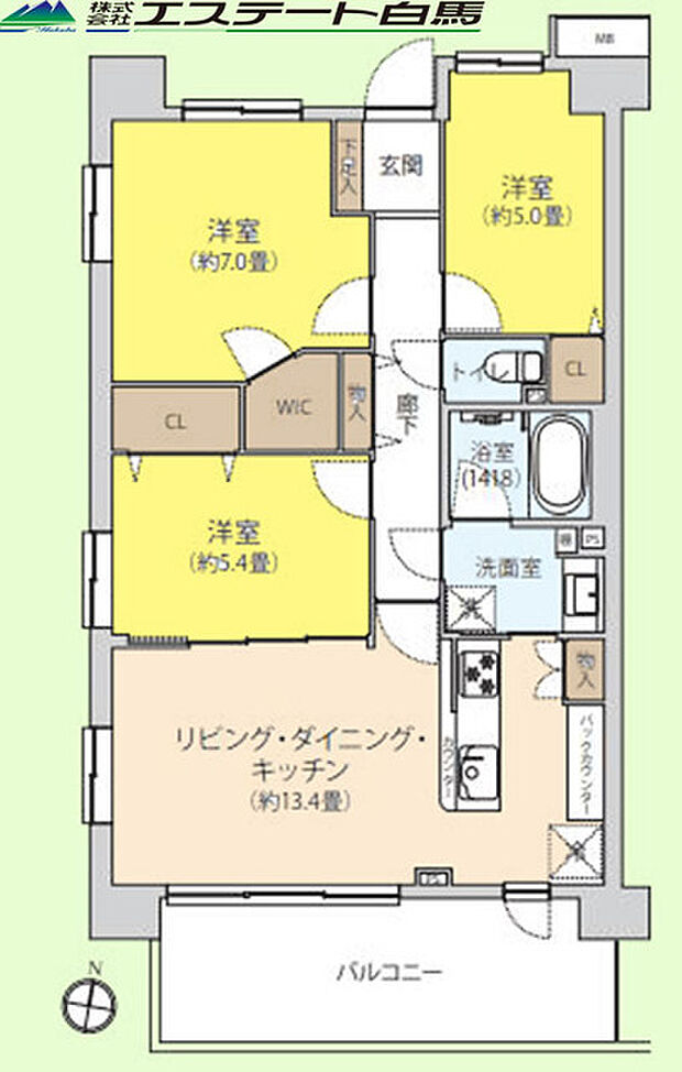 レーベンハイムひばりヶ丘の間取り