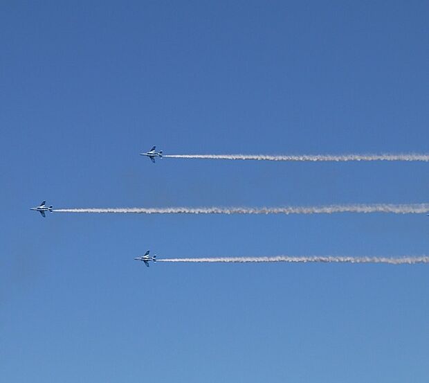 屋上の専用ルーフテラスからは自衛隊の航空ショーが見られます。