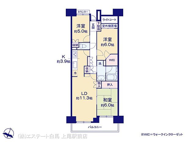 パークシティ大宮サザンコートの間取り