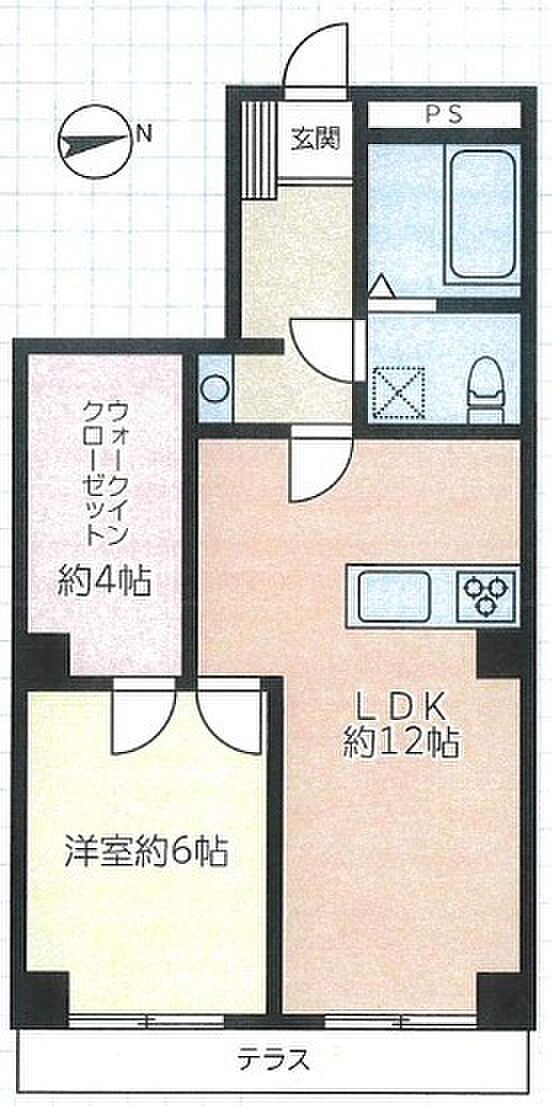 プレジデント38(1SLDK) 1階の間取り図