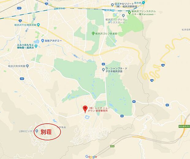 住所：長野県北佐久郡軽井沢町大字発地字向井平910