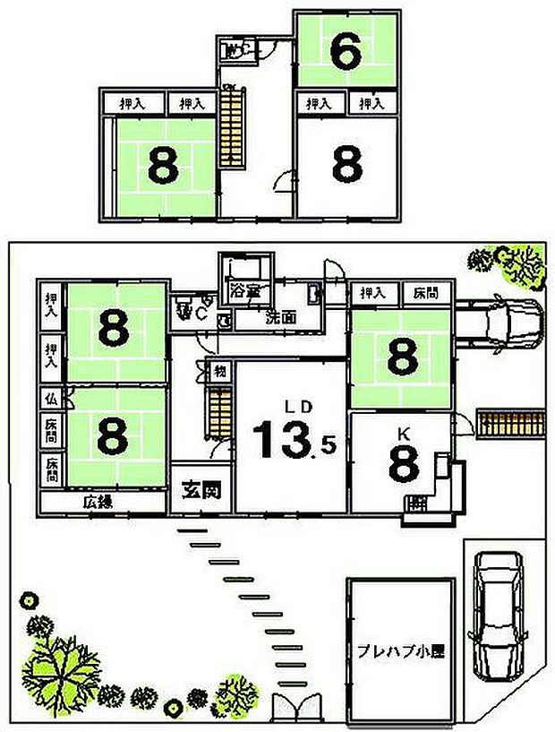 五ケ庄広岡谷2の479中古戸建(6LDK)の内観