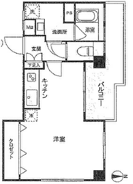 東中野コーポ(1R) 4階/406の内観