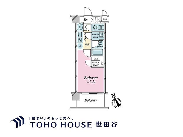 ハーモニーレジデンス東京アーバンスクエア002(1K) 2階の内観