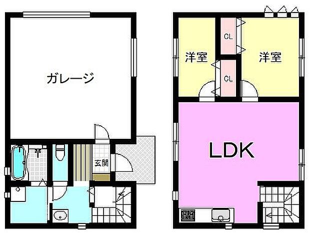 戸建モデルハウス分譲(2LDK)の内観