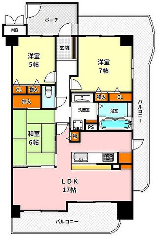 加島駅前アーバンコンフォート11F（ハウスドゥ淀川北店）(3LDK) 11階の内観