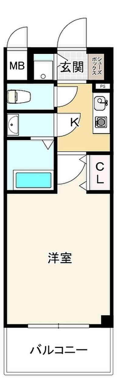 サムティ姫島ＦＥＬＩＣＥＴＯ(1K) 7階の間取り図
