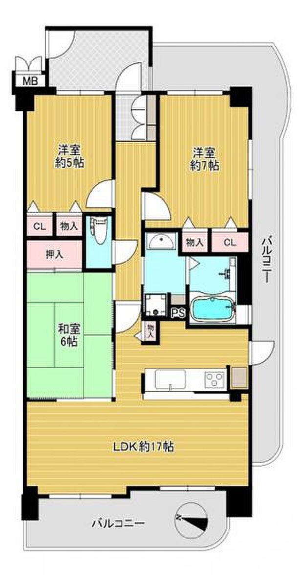 加島駅前アーバンコンフォートの間取り