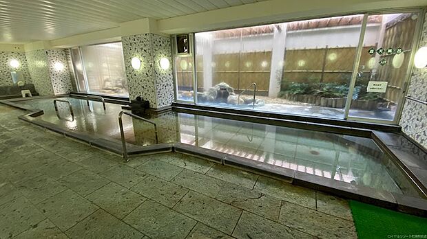 温泉大浴場：ゆったりとした広さが魅力的です。