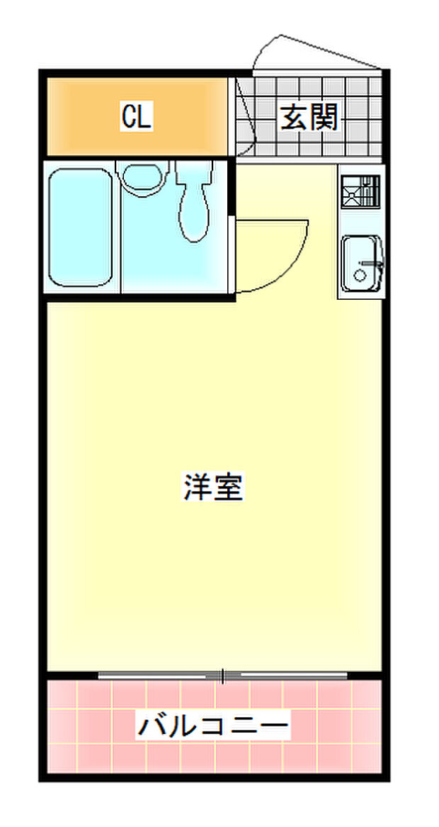 メゾン・ド・セレーネ(1R) 4階の間取り図