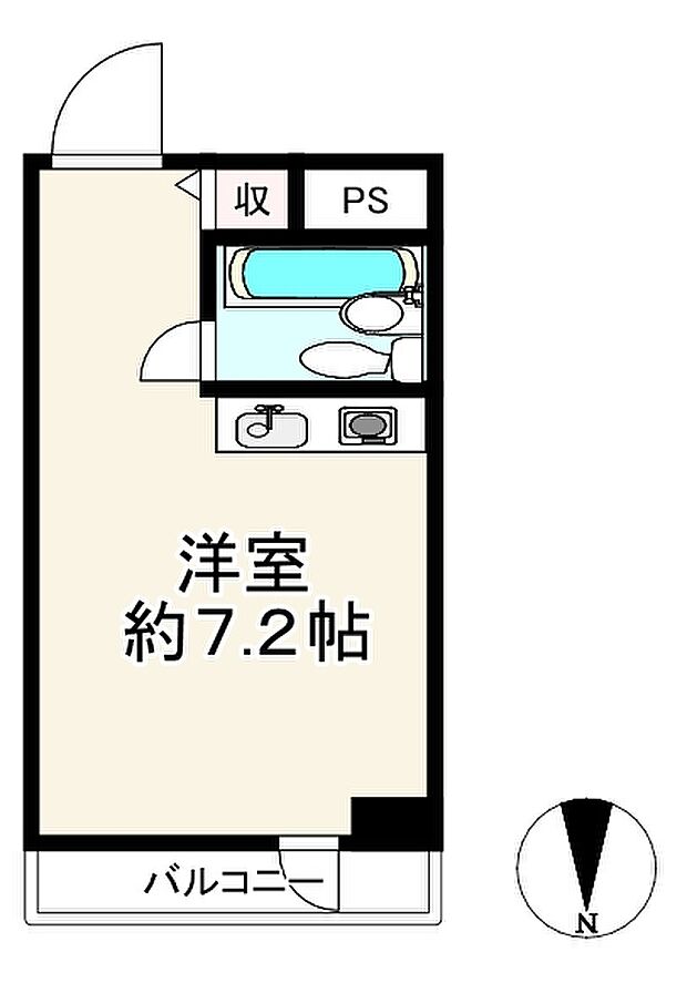 ダイドーメゾン本町(1R) 8階の間取り図