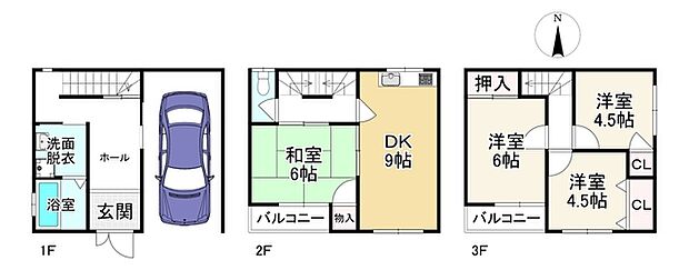 寝屋川市高柳5丁目(4DK)の内観