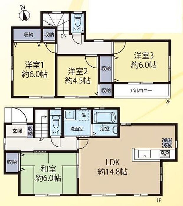 藤沢市湘南台(4LDK)の内観