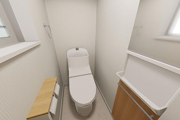 ２階トイレは手洗い場あり※リフォームを実施した場合の参考ＣＧ画像