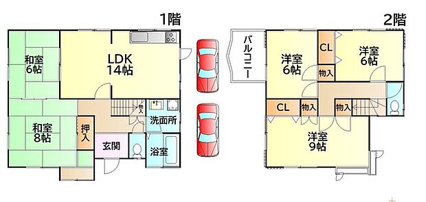 ＪＲ阪和線 熊取駅までバス約16分 久保バス停 徒歩5分(5LDK)の内観