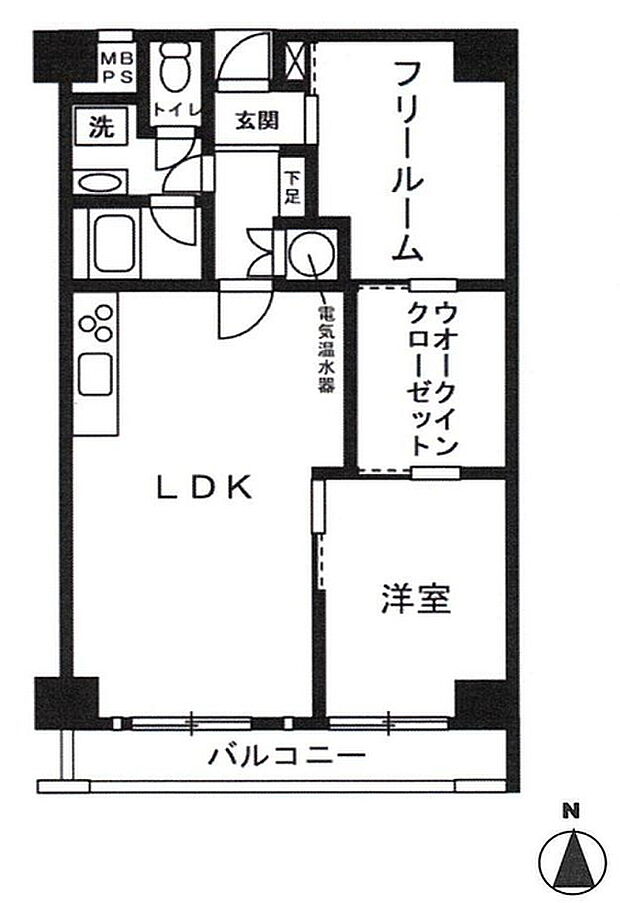 チサンマンション新大阪10番館(1SLDK) 3階の間取り図