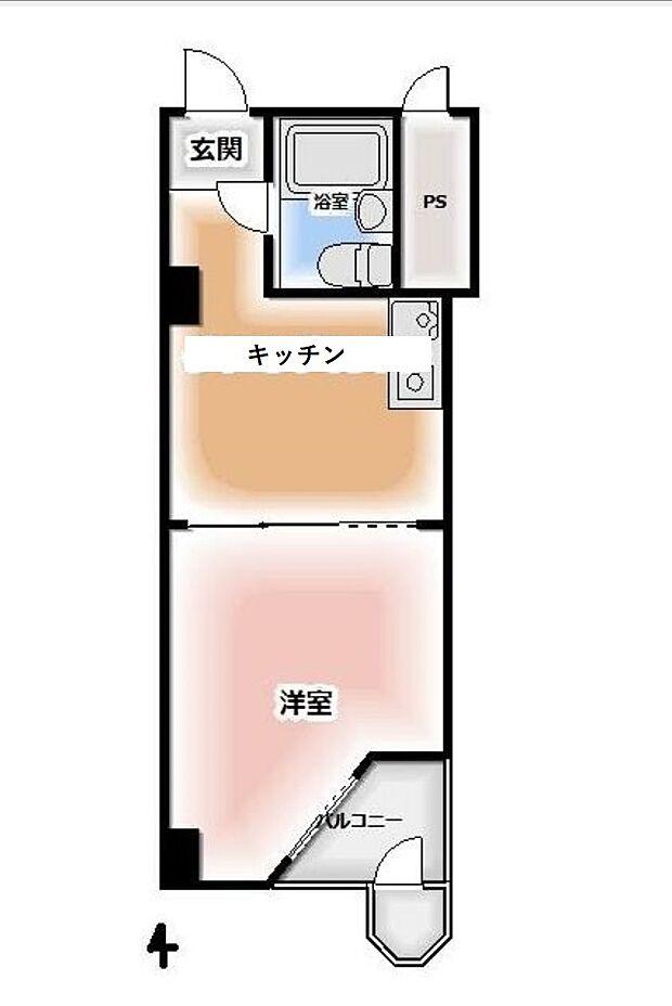 インペリアル赤阪フォラム(1K) 5階の内観