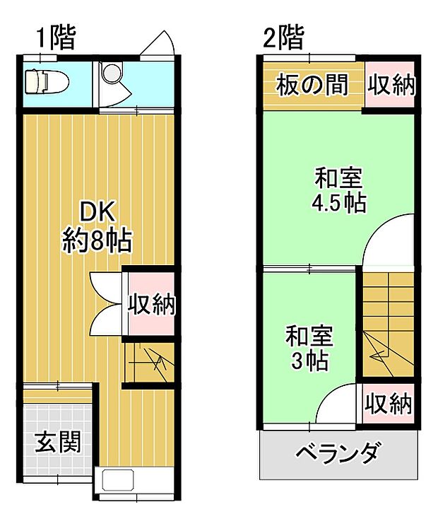 湯里2丁目テラス(2DK)の内観