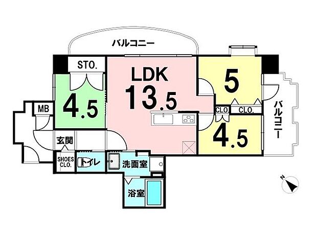 アパガーデンピア関屋(3LDK) 12階の間取り図