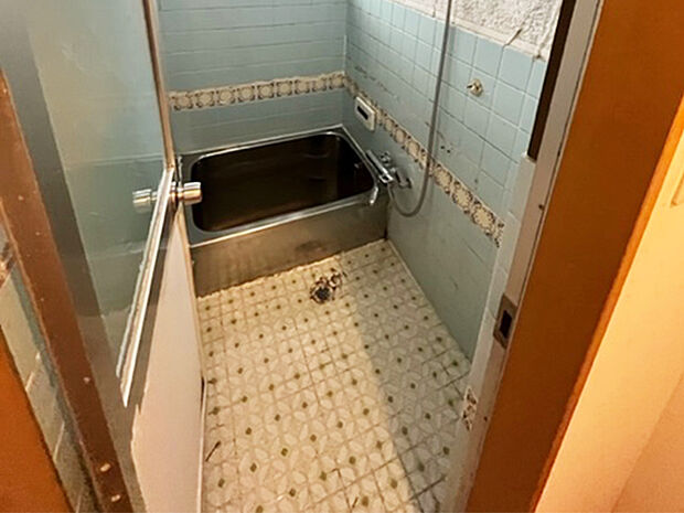 【浴室】洗面室から出入り可能な浴室です。浴槽はステンレス素材が採用されています。通風・採光に活用可能な窓が設けられています。/2023年5月撮影