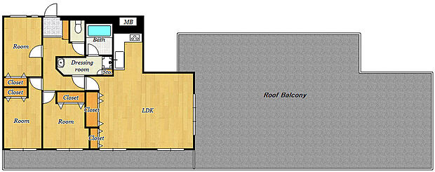 ライオンズマンション葉山(3LDK) 15階の間取り図