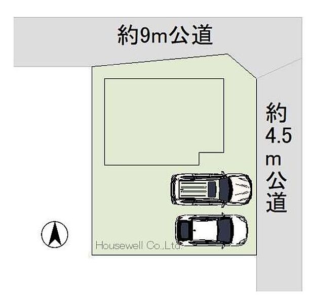 〜区画図〜人気の角地になります♪