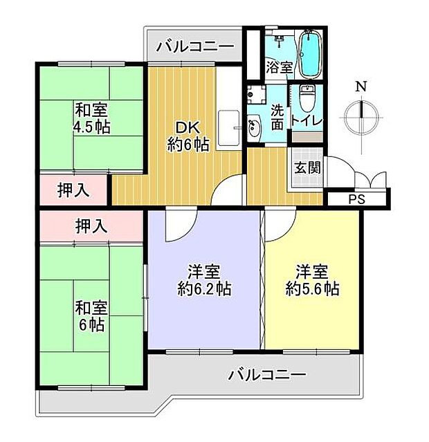 高槻塚原台ハイツ　7号棟（オーナーチェンジ物件）(4LDK) 3階の内観