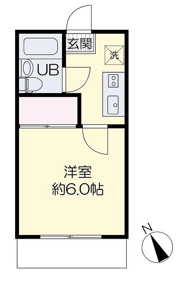 ビッグバーンズマンション横井Ｂ棟(1K) 1階の内観
