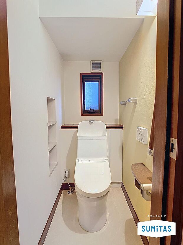 1階のトイレ。2021年11月にリフォームされたばかりです。
