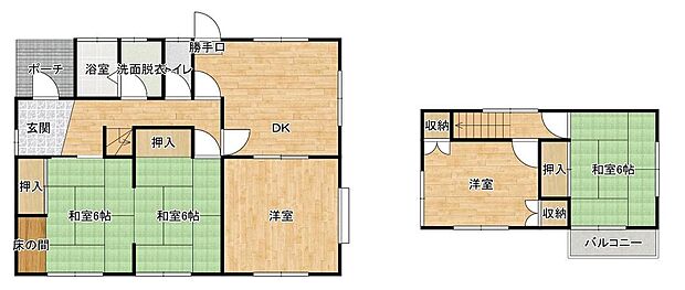 ＪＲ宇野線 常山駅まで 徒歩15分(5DK)の内観