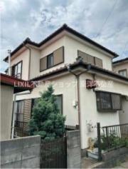 もみじと夕陽のテラス