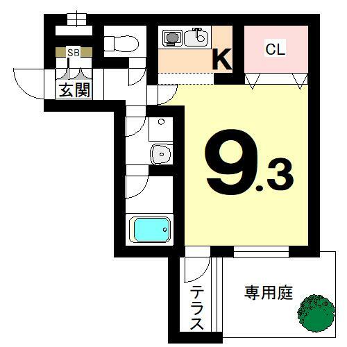 ベラジオ京都鴨川2(1R) 1階の内観