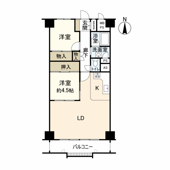 瑞穂センチュリーマンション(3LDK) 8階の間取り図