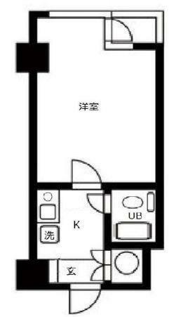 ライオンズマンション西五反田第2(1K) 8階の内観