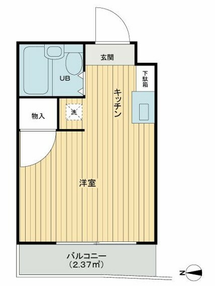スカイコート新宿落合第4(1R) 1階の内観