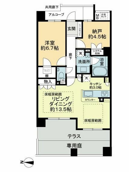 サンクタス守口大和田レジデンス(1LDK) 1階の内観