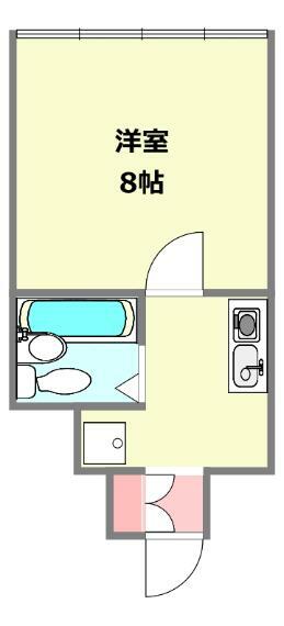 パラツィーナセシリア甲子園(1R) 4階の間取り図