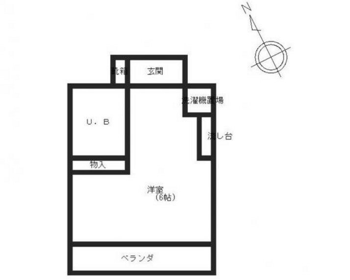 ロイヤル姫島(1R) 3階の内観