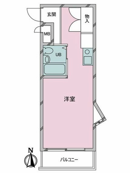 エヴェナール上北沢(1R) 3階の間取り図