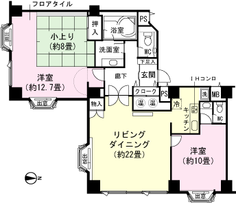 ヴィクトリア・タワー湯沢(2LDK) 30階の間取り図
