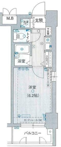 エステムコート新大阪(1K) 5階の間取り図