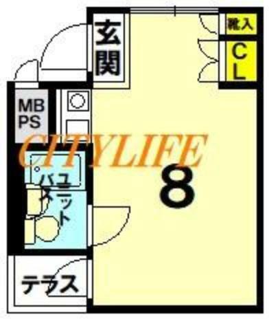 デトム・ワン京大前(1R) 1階の間取り図