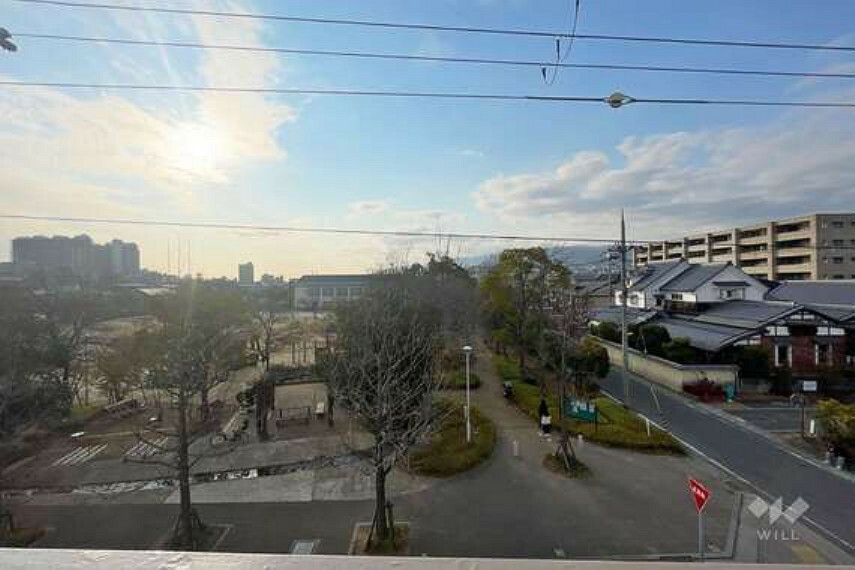 バルコニーからの眺め（西方向）［2023年2月3日撮影］