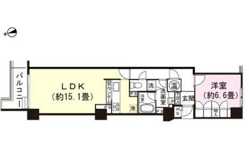 シーサイド・スパ西伊豆土肥(1LDK) 10階の間取り図