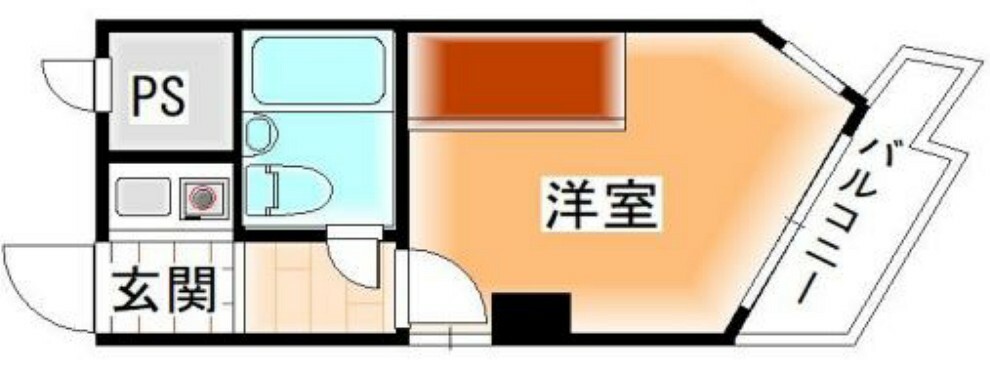 ライオンズマンション神戸元町第2(1K) 8階の内観