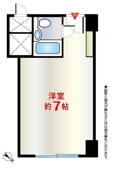 赤坂レジデンシャルホテル(1R) 7階の間取り図