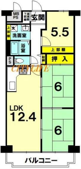 京都上京ハウス(3LDK) 2階の内観