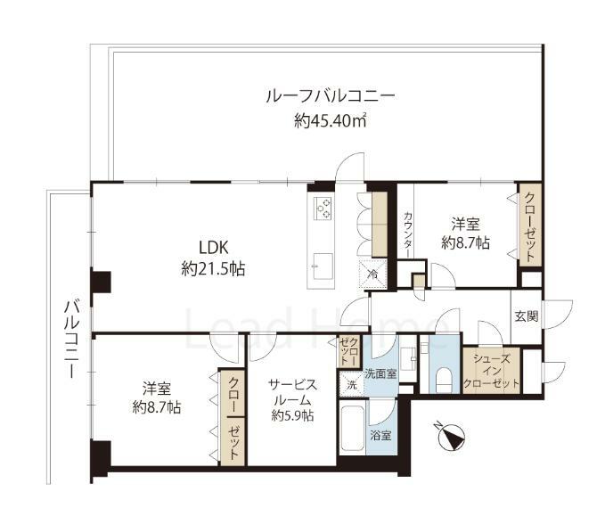 ライオンズマンション広尾第2の間取り