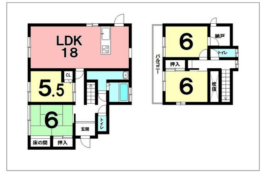 4LDK、リフォーム済み、全居室南向き【建物面積104.74m2（31.68坪）】