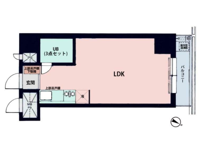 ダイアパレス根岸(1R) 10階の間取り図